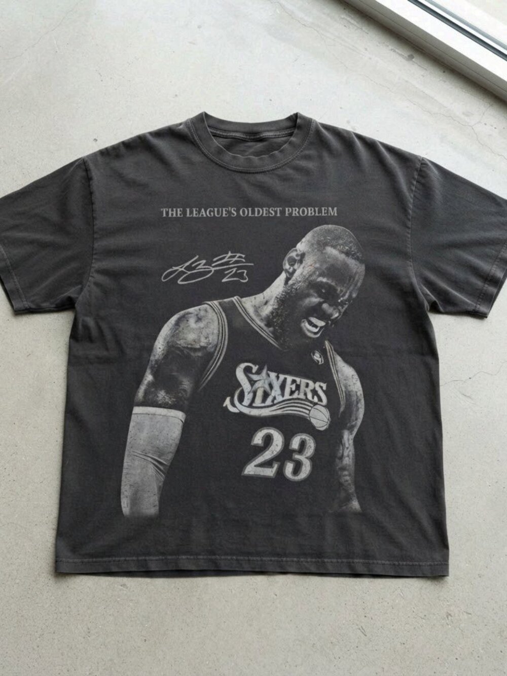 LeBron James Sixers Tee, Philadelphia Basketball Shirt, Vintage Sports Tee